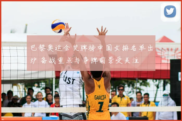 巴黎奥运会奖牌榜中国女排名单出炉 备战重点与争牌前景受关注